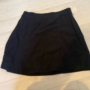 Black mini skirt